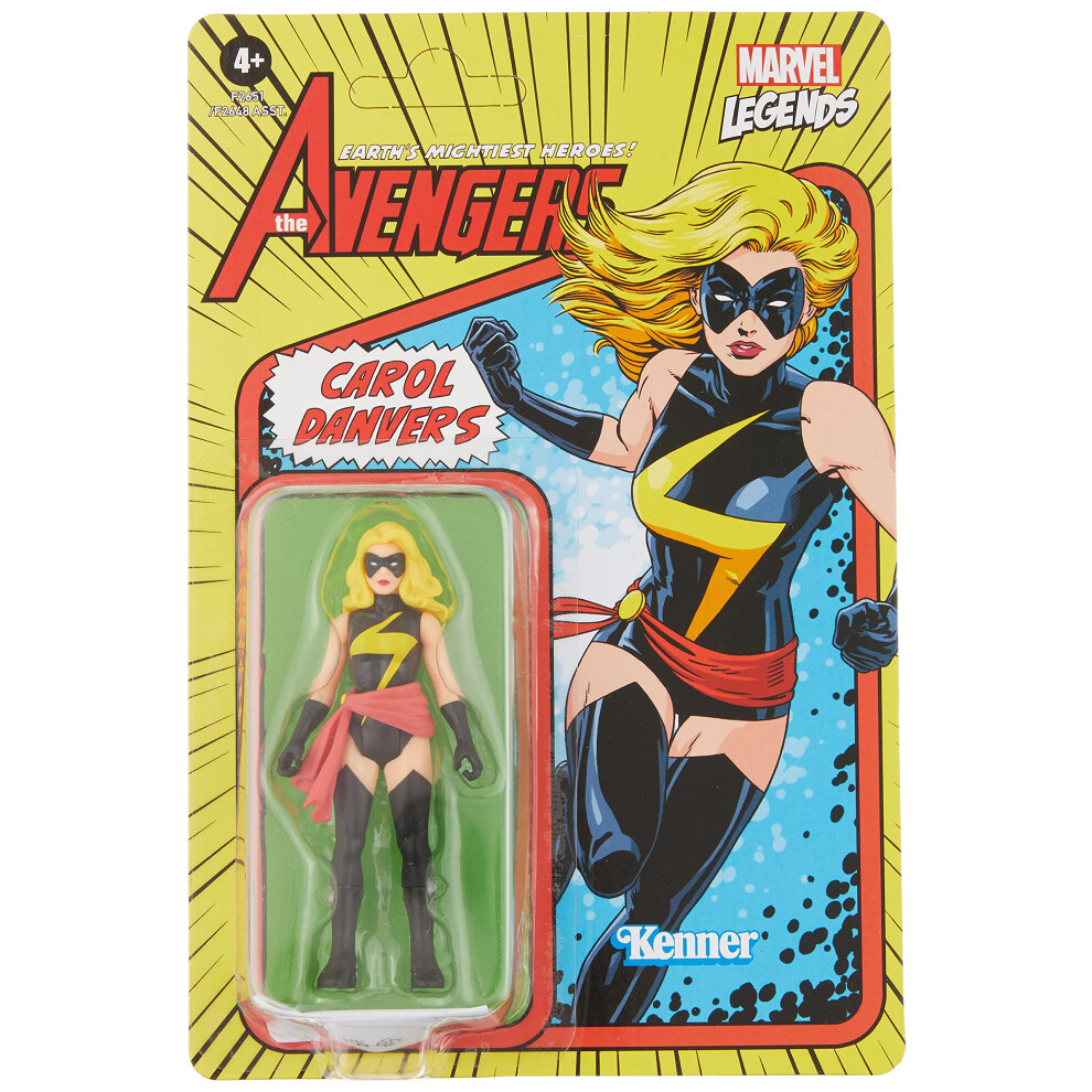 Marvel Hasbro Legends Series 3.75-inch Retro 375 Collection Carol Danv