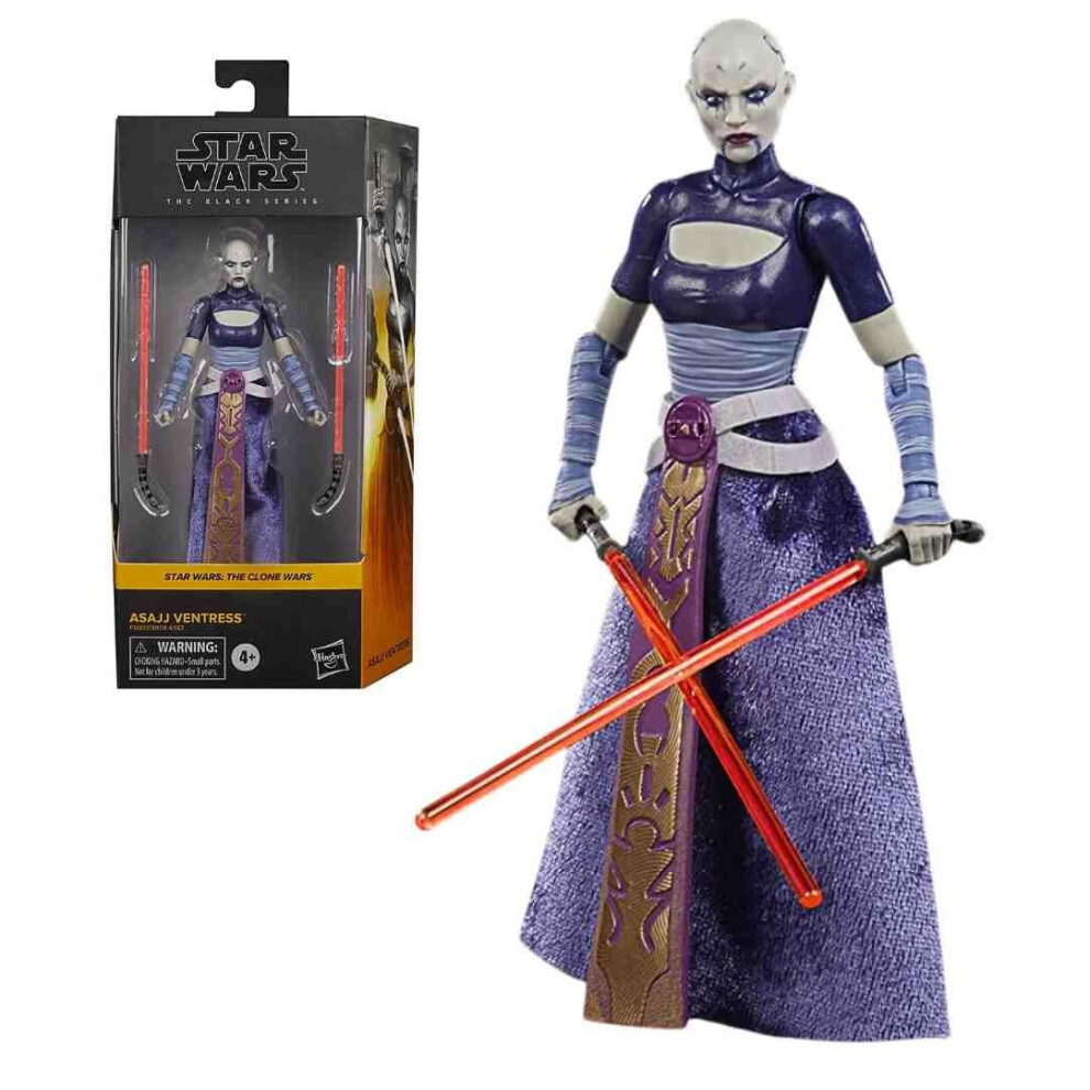 STAR WARS The Black Series Asajj Ventress Toy 6-Inch Scale The Clone W