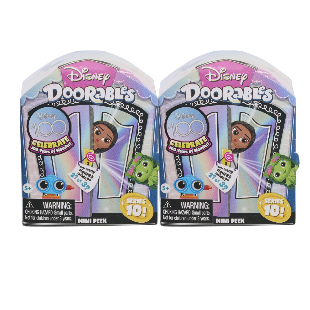 Disney Doorables Series 10 Mini-Peek 2-pack Set  Collectible Blind Bag