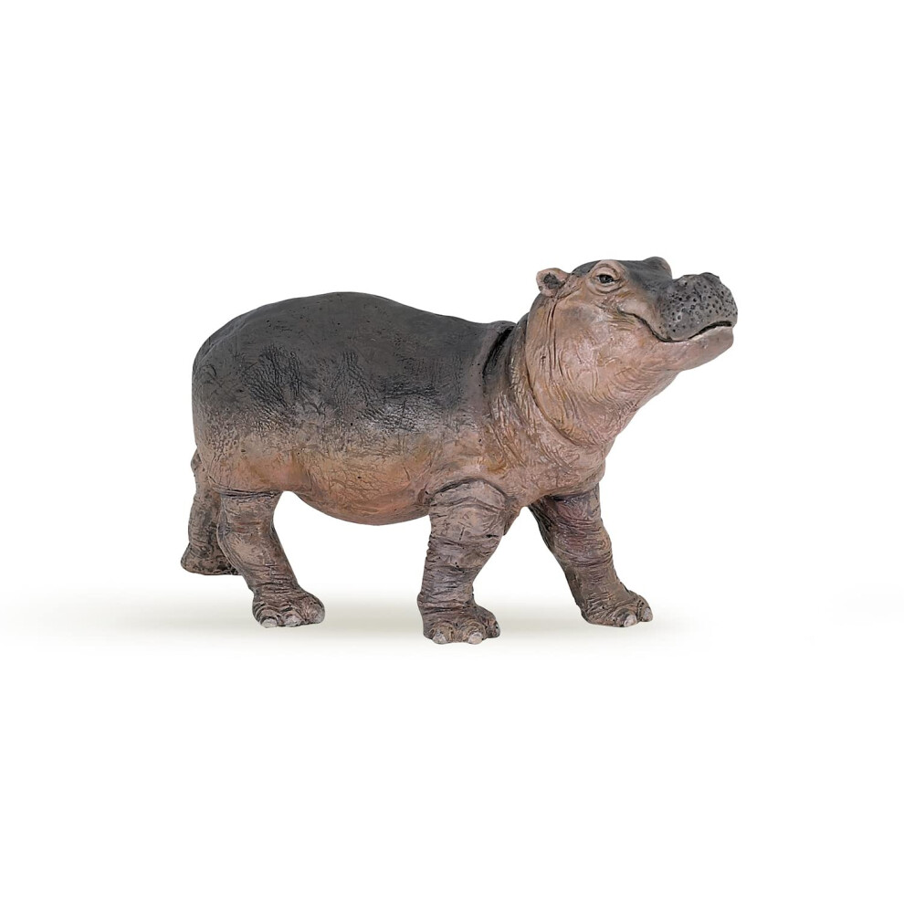 Papo -Hand-Painted - Figurine -Wild Animal Kingdom - Hippopotamus Calf