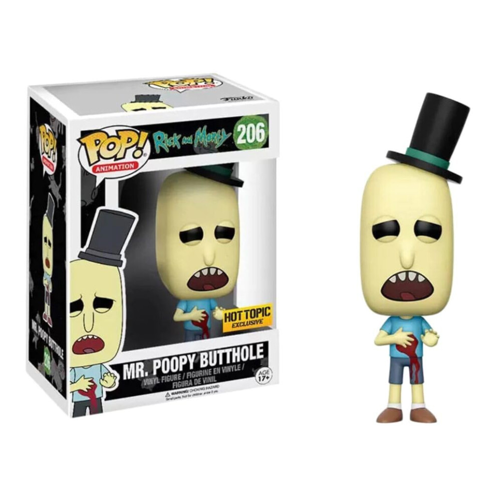 POP! Funko Animation Rick and Morty Mr. Poopy Butthole #206 (Gunshot W