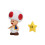 Super Mario Super Mario 4-Inch Acation Figures Toad with Star 3