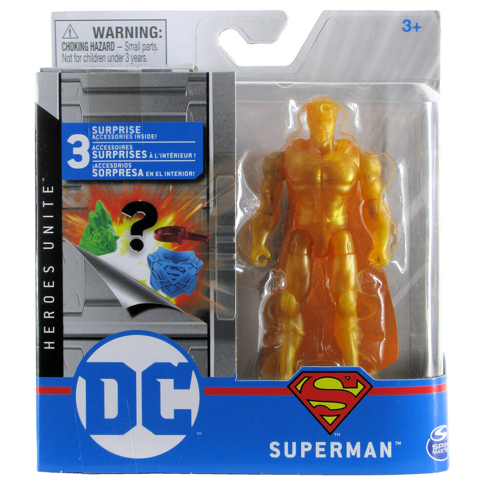 DC Heroes Unite 2020 Superman (Gold Chase) 4-inch Action Figure by Spi