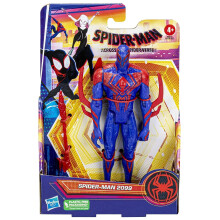 Marvel Spider-Man: A Través del Spider-Verse, Figura de Acción de Spider-Man 2099, 6 Pulgadas, Juguetes para Niños