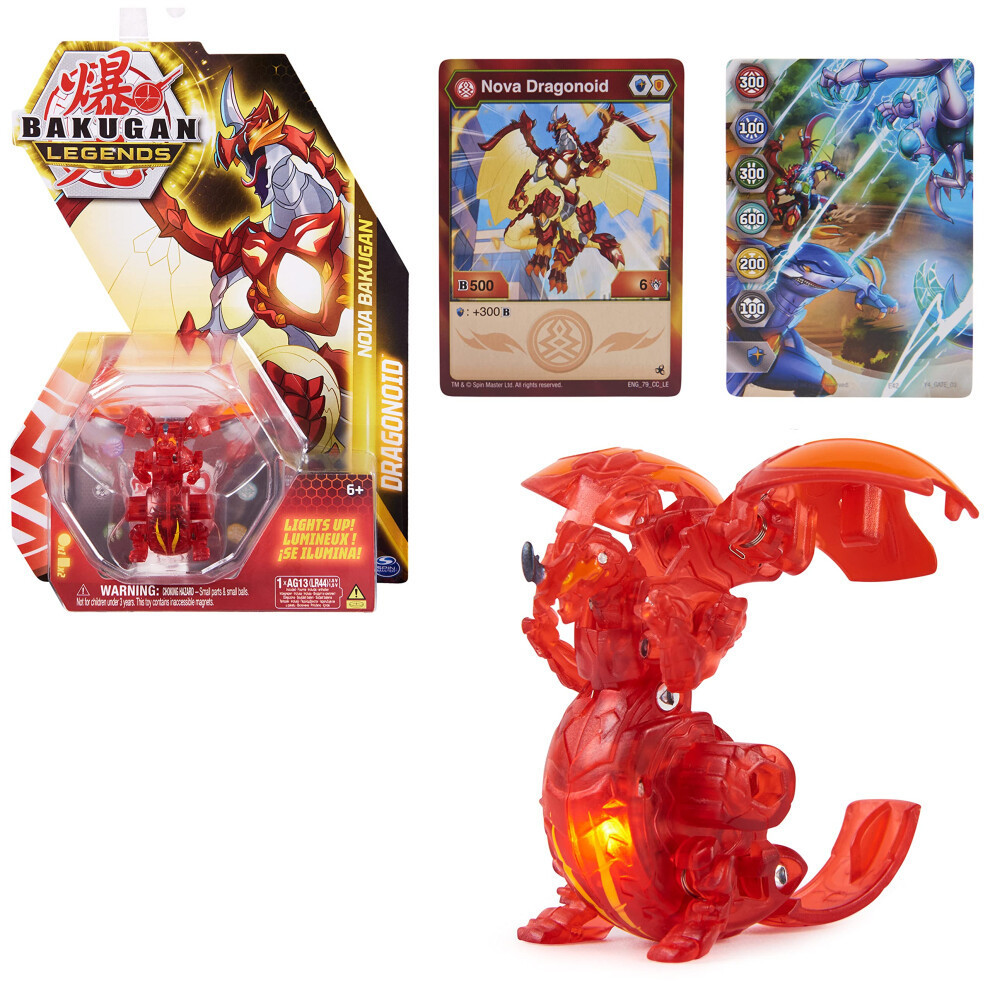 Bakugan Legends  Nova Bakugan  Dragonoid  Light Up Bakugan Action Figu