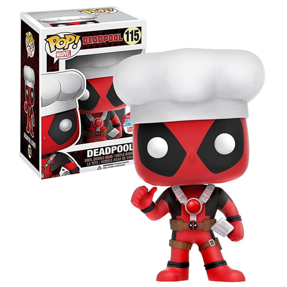 Funko Pop Chef Deadpool NYCC 2016 Exclusive Vinyl Bobblehead Figure