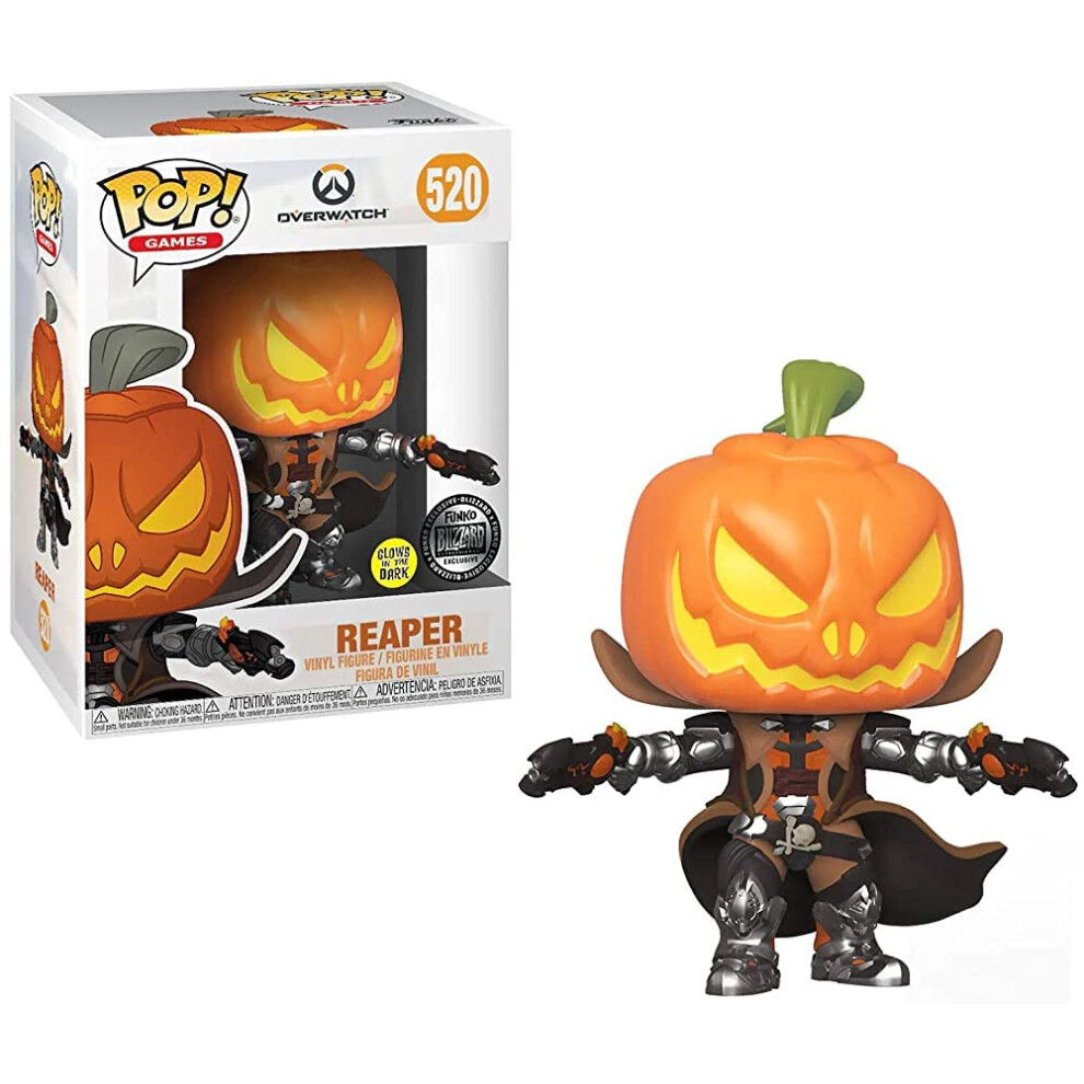 Funko Pop! Games: Overwatch - Reaper Pumpkin  Glow in The Dark  Exclus