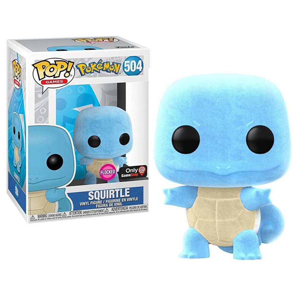 Funko POP! Games: Pokemon - Squirtle [Flocked] #504 Exclusive