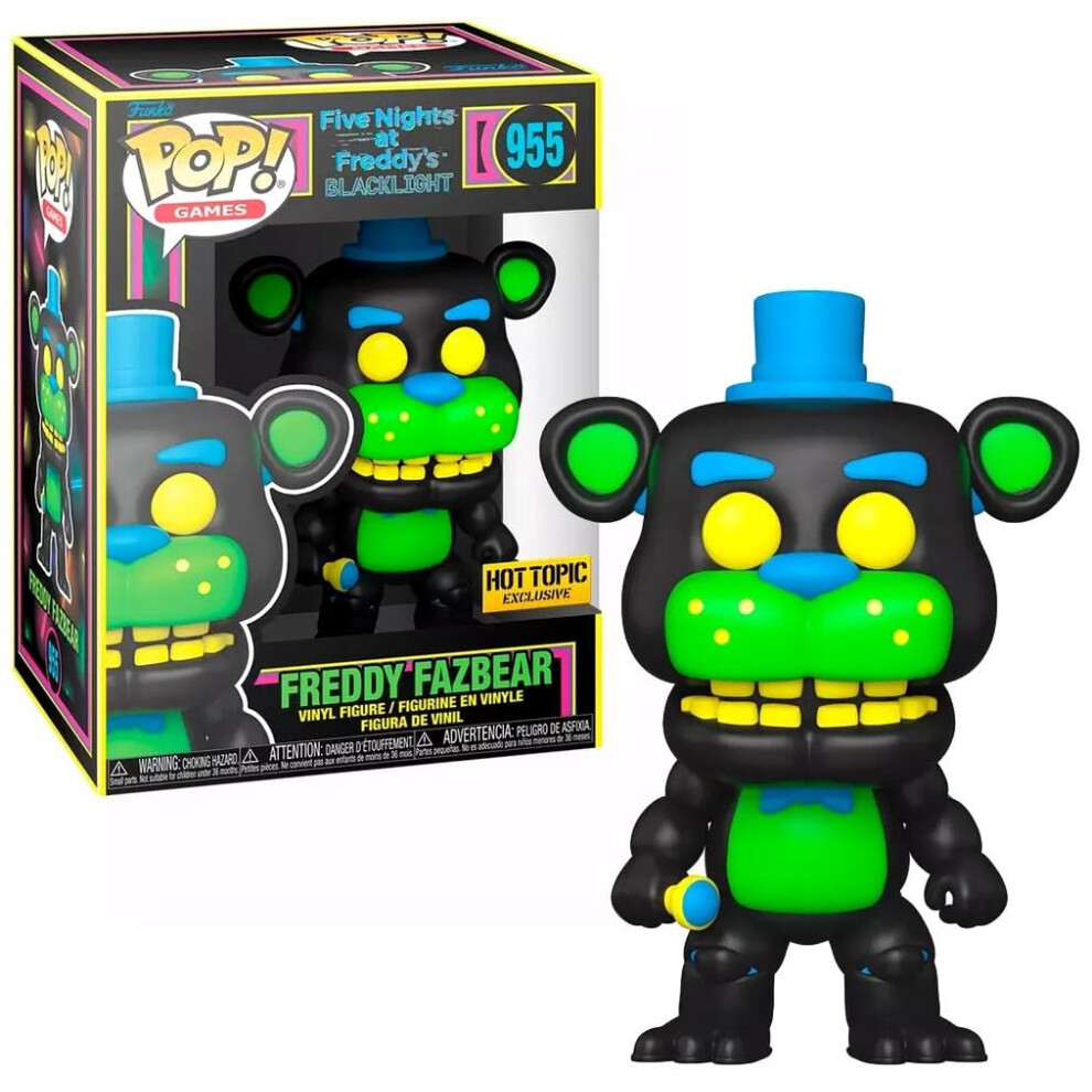 Funko Five Nights at Freddy's Pop Games Freddy Fazbear Blacklight Viny