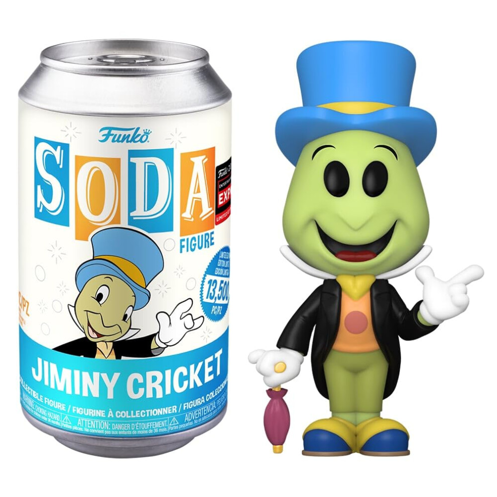 Funko Soda Vinyl: Disney - Jiminy Cricket Sealed Can with Chance at Ch