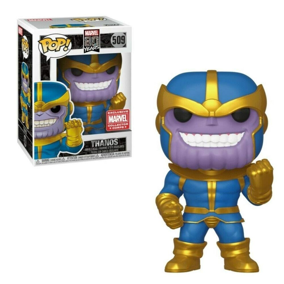 Funko Pop Exclusive Marvel Collector Corps 80th Thanos Classic Comic E