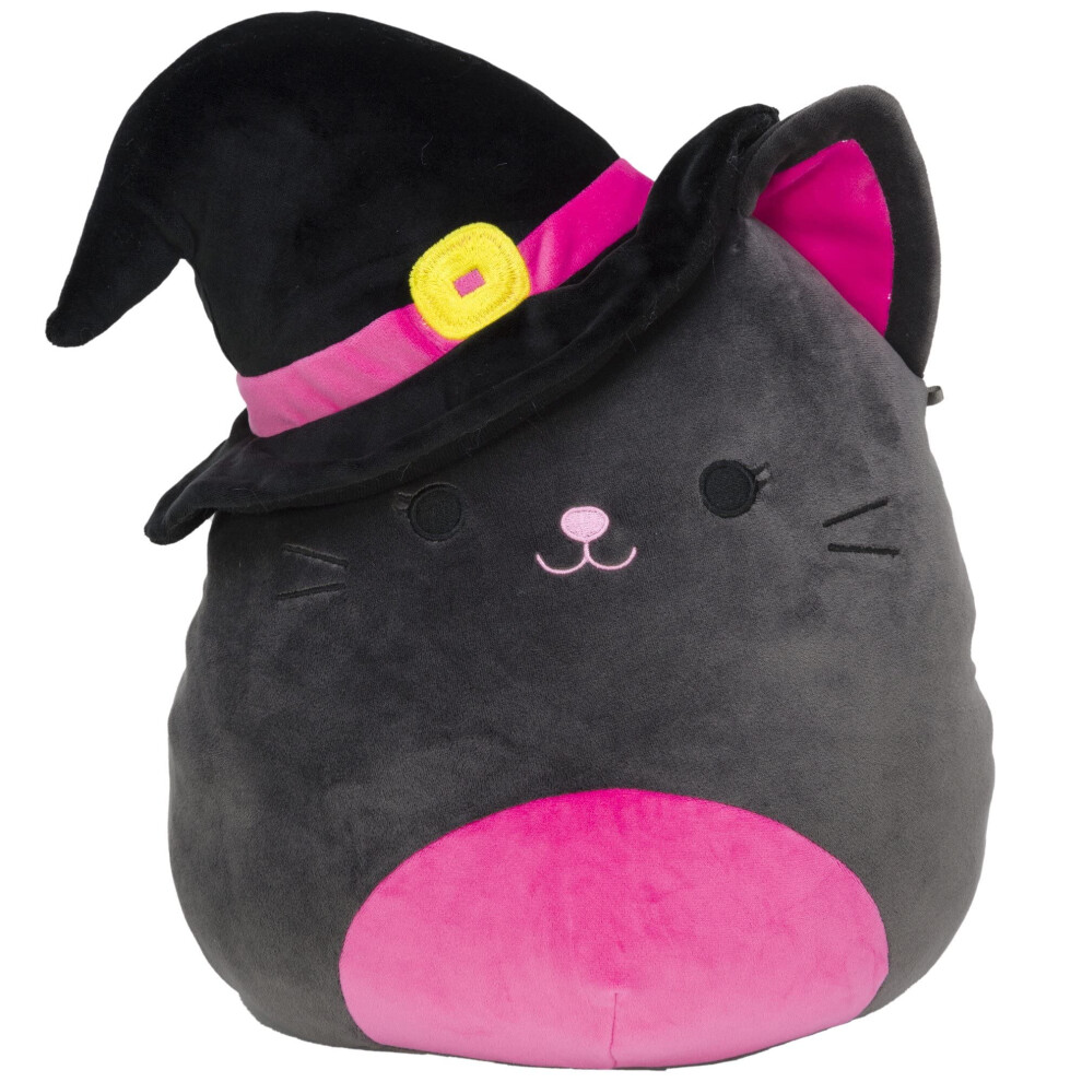 Official KellyToy Squishmallows 12  Catarina The Black Cat with a Witc