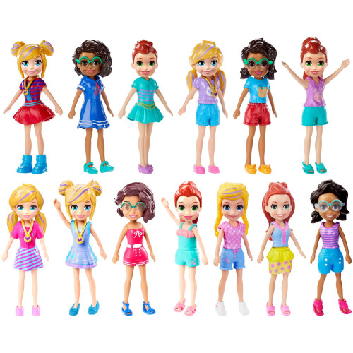 Polly Pocket Κούκλα Polly Pocket με Μοντέρνα Ρούχα 2018 Έκδοση Υψος Περίπου 3.5" (1 Κούκλα)
