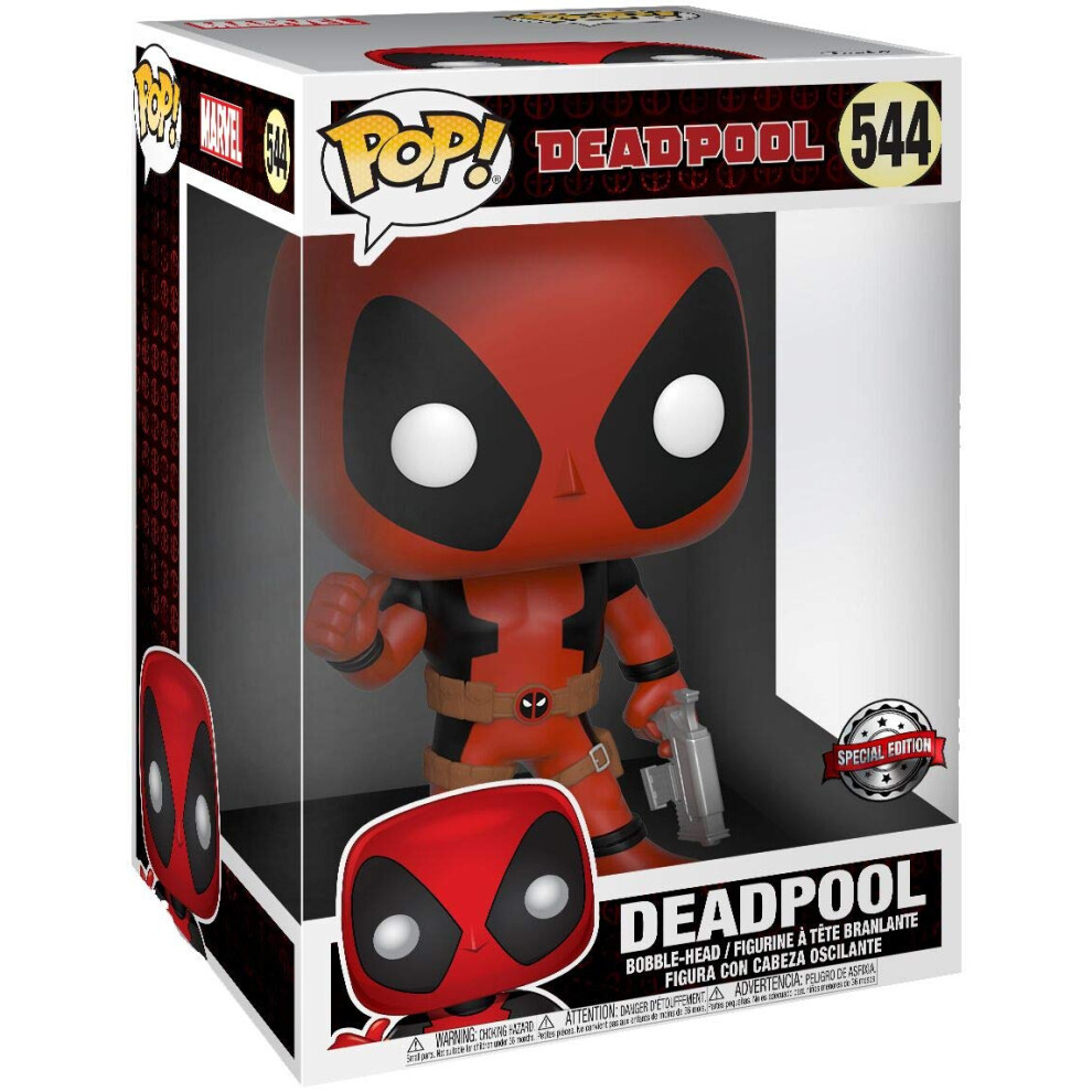 Funko POP! Marvel Deadpool Exclusive 10-Inch Vinyl Bobble Head #544 [S