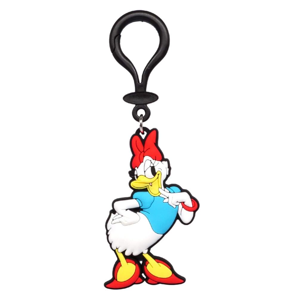 Retro Daisy Duck PVC Soft Touch Bag Clip