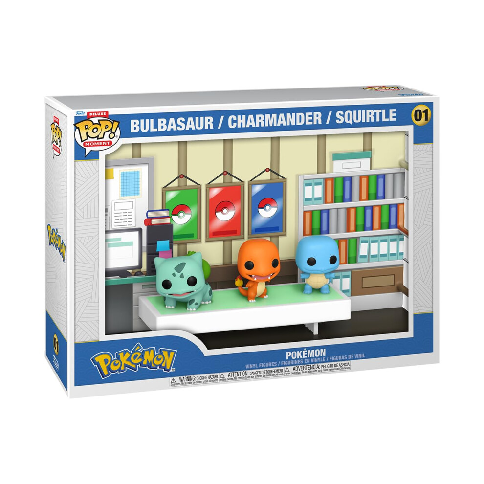 Funko Pop! Moments Deluxe: Pokemon - Bulbasaur  Charmander  Squirtle