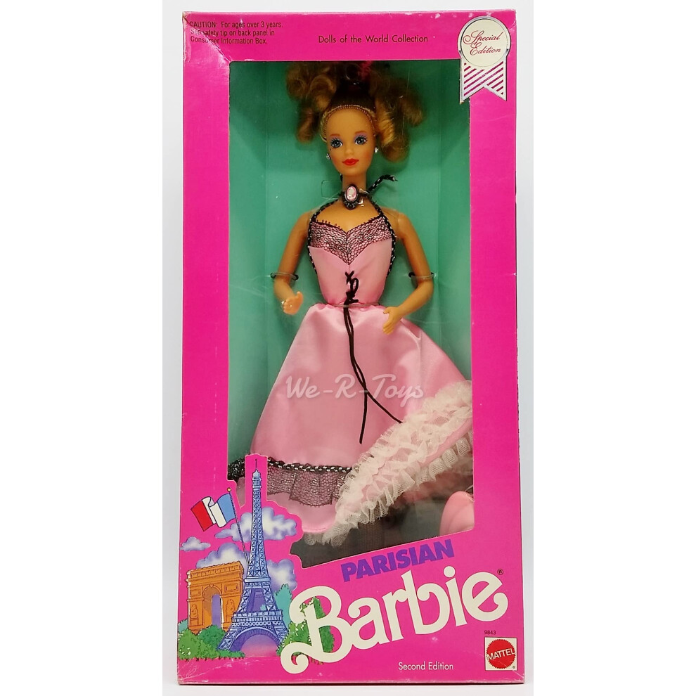 Mattel Dolls of The World Collection-Parisian Barbie-1990-Special Edit