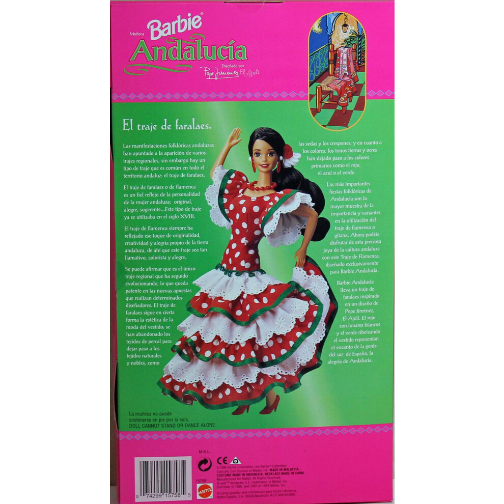 Mattel Barbie Andalucia Limited Edition Doll by Designer Pepe Jimenez