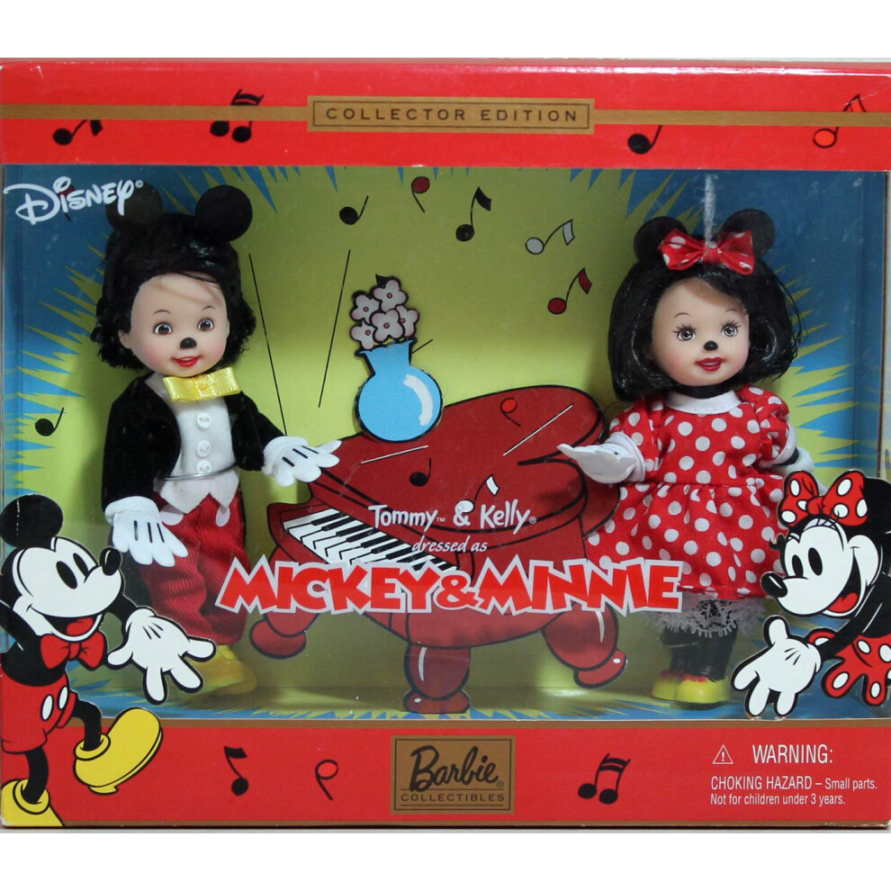 Barbie Disney Tommy & Kelly Dressed As Mickey & Minnie Collector Editi