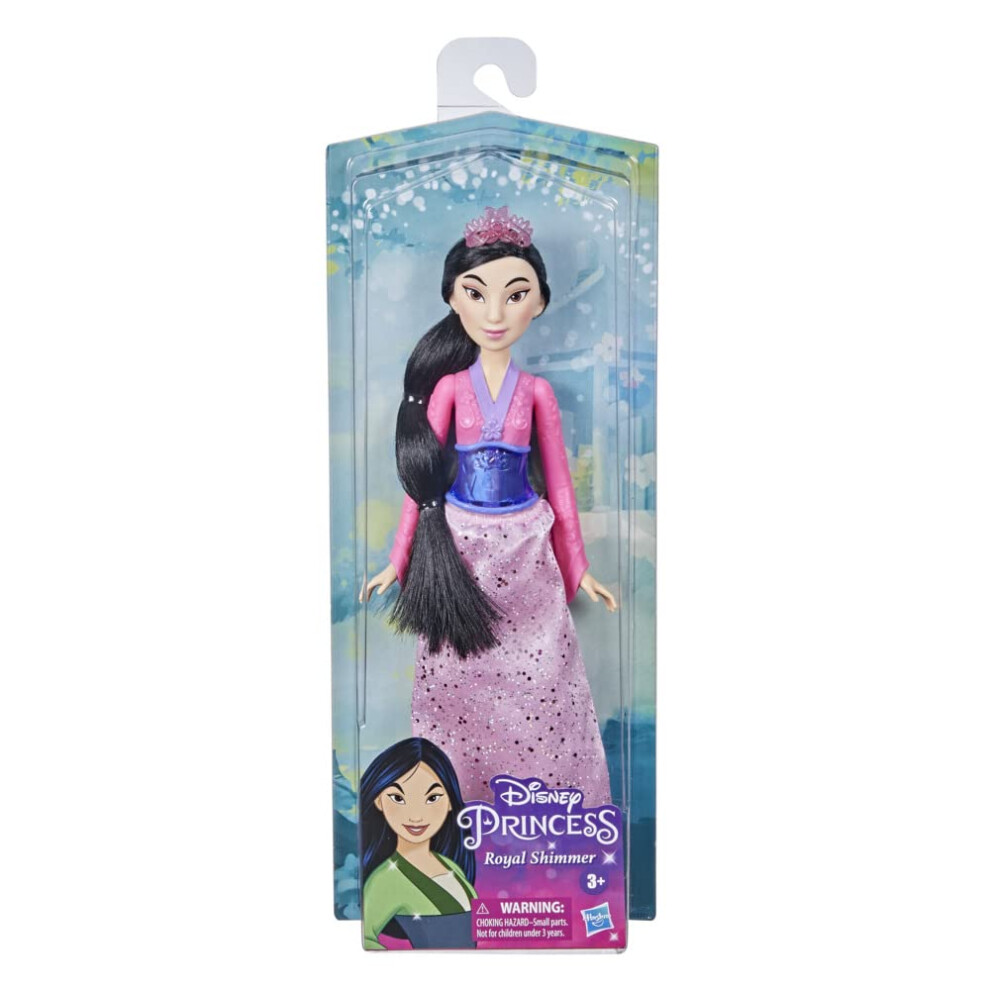 Disney Princess Royal Shimmer Mulan Doll  Fashion Doll with Skirt and