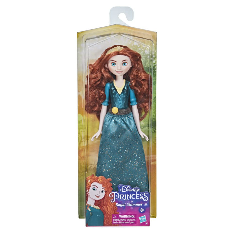 Disney Princess Royal Shimmer Merida Doll  Fashion Doll with Skirt and