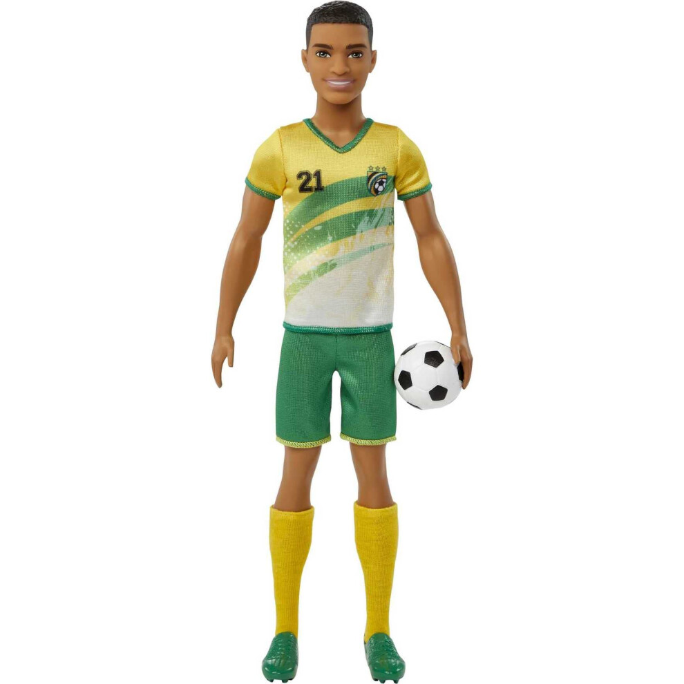 Barbie Careers Ken Fashion Doll & Accessory  Soccer Player with Short