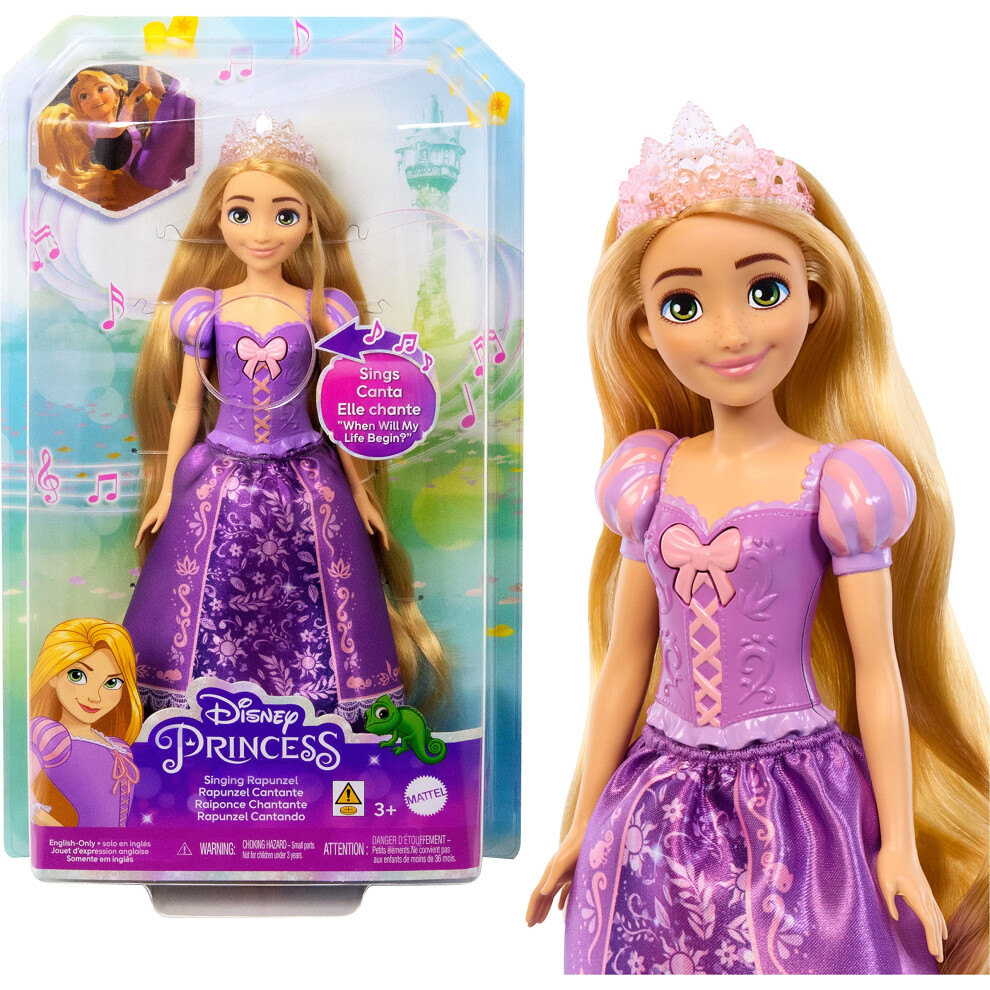 Mattel Disney Princess Toys Rapunzel Zingende Modepop Zingt """"When Will My Life Begin?"""" Uit De Film Tangled-image