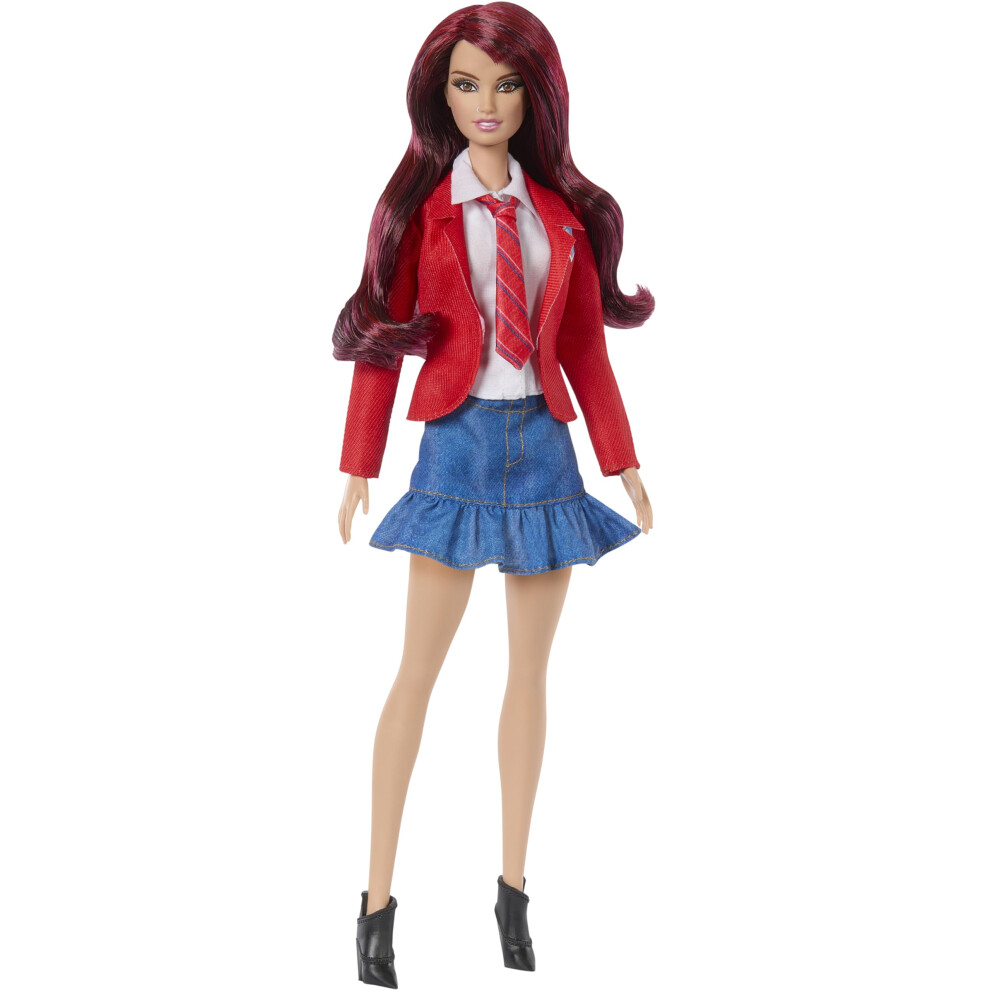 Barbie Roberta Doll Wearing Removable School Uniform with Boots  Neckt