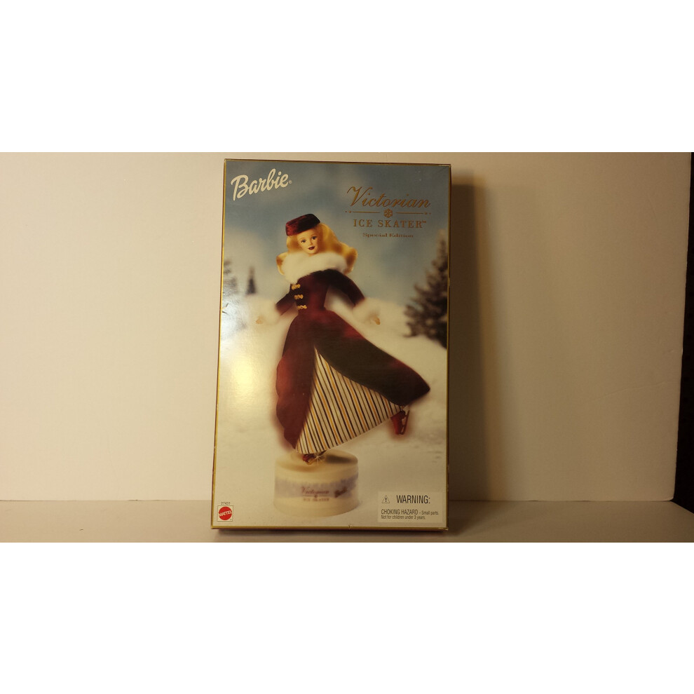 Mattel 2000 Victorian Ice Skater Blonde Barbie