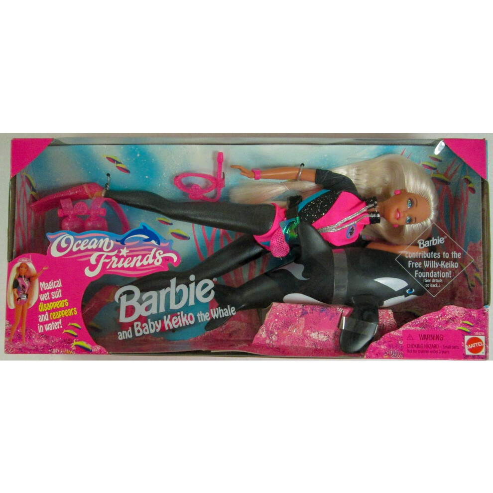 Ocean Friends Barbie and Baby Keiko the Whale Set