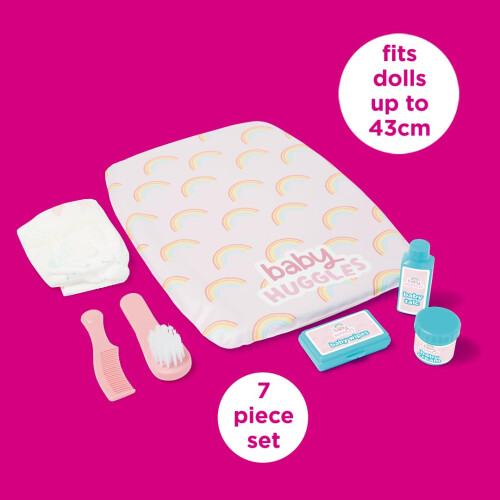 Casdon Ultimate Care Kit for Dolls: Authentic Play with Rainbow Cushioned Cha 1