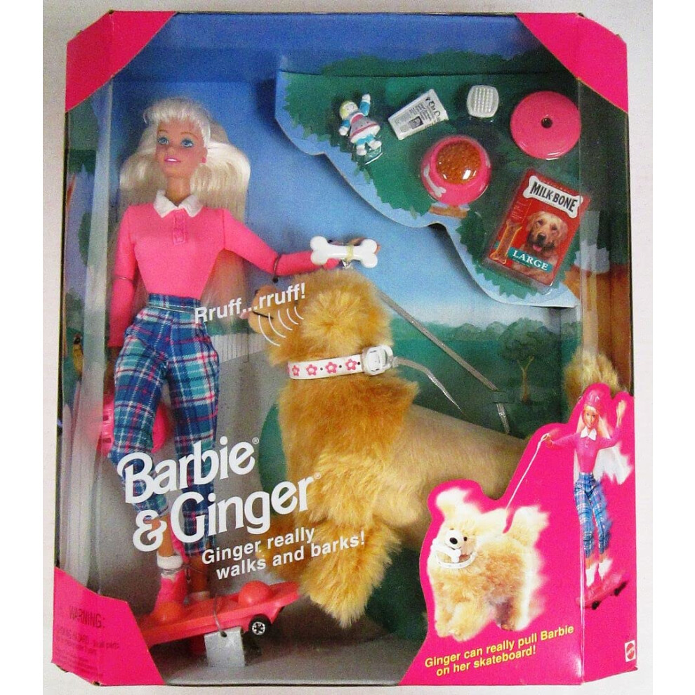 Mattel Barbie 17116 1997 Barbie & Ginger The Dog