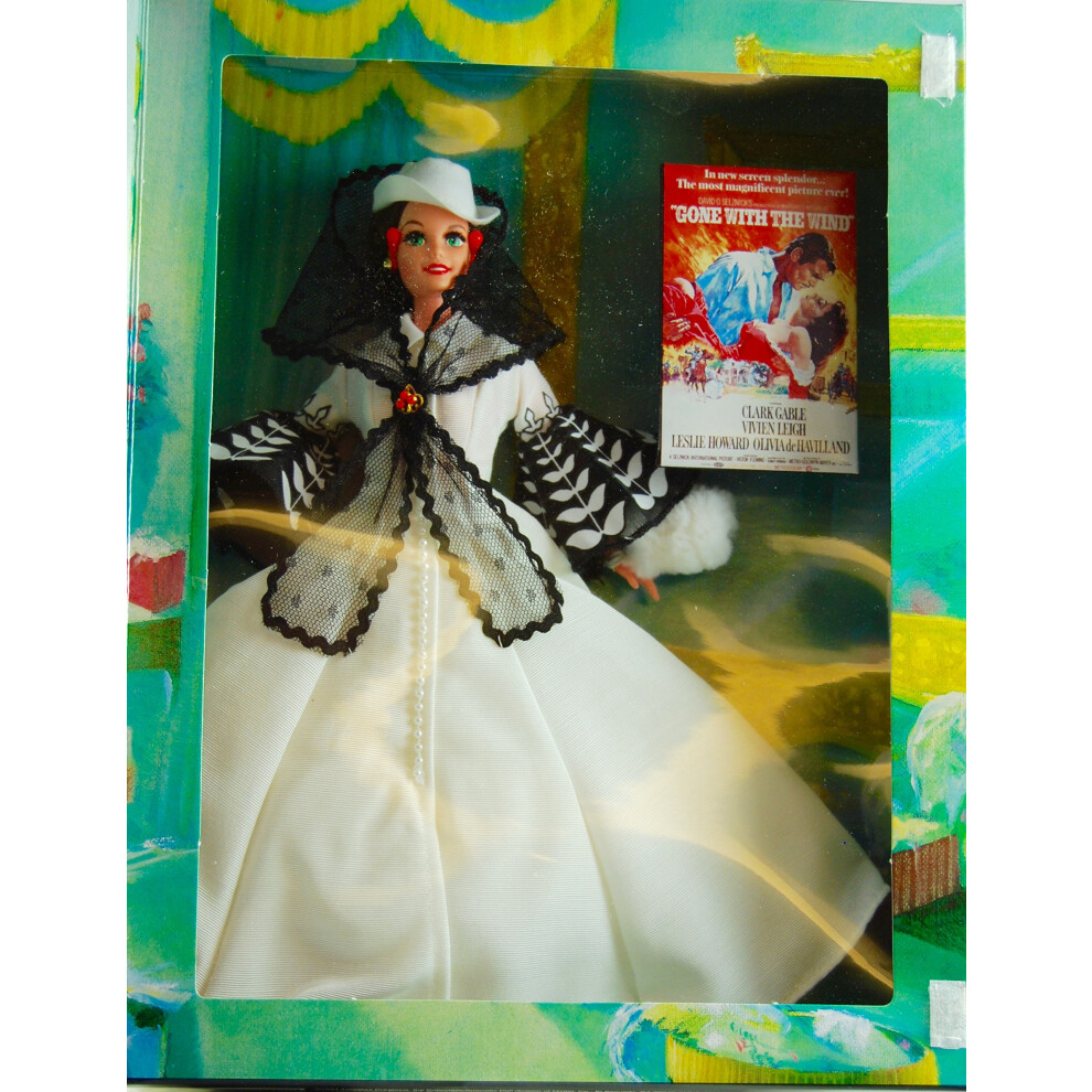 Barbie Doll as Scarlett OHara (black and white dress)