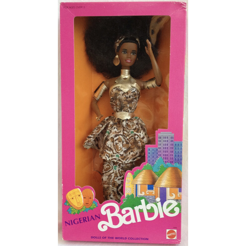 Mattel Nigerian Barbie 1989 Dolls of The World Collection