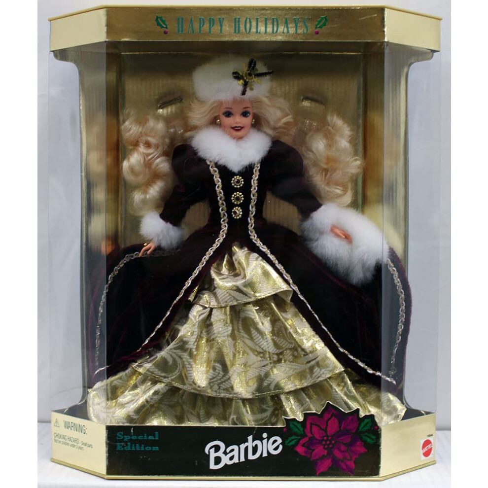 Mattel Happy Holidays Barbie Christmas 1996