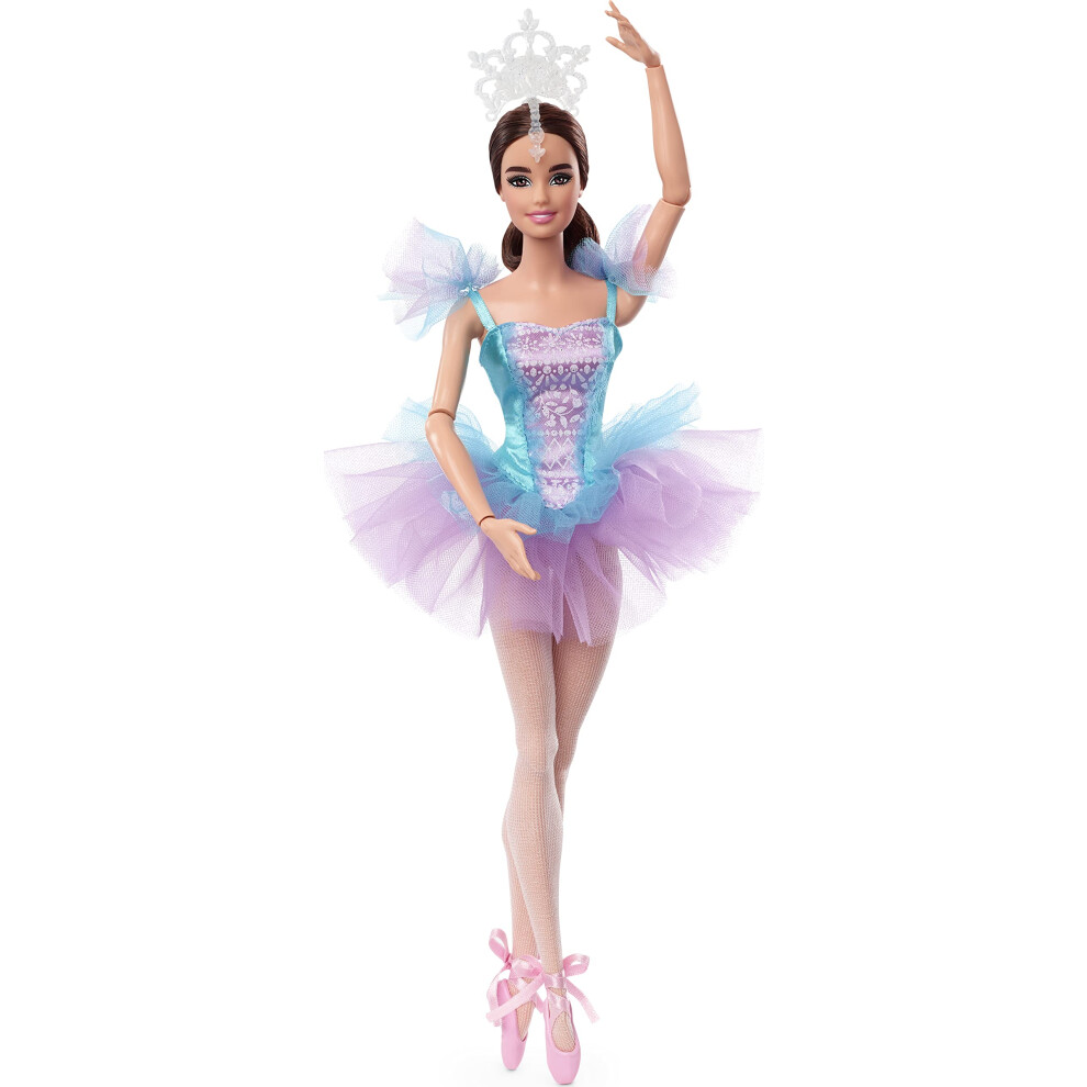 Barbie Signature Doll  Ballet Wishes Posable Brunette With Ballerina C