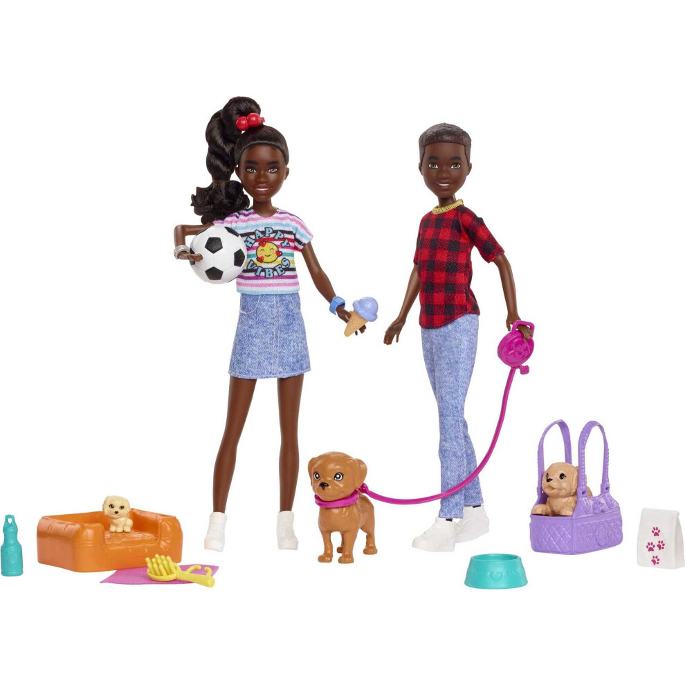 Barbie It Takes Two Doll & Accessories  Twins Playset with Brother & S