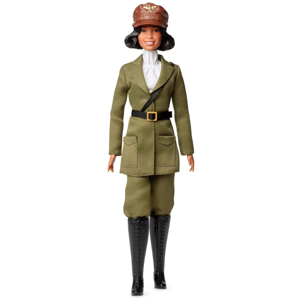 Barbie Inspiring Women Doll  Bessie Coleman Collectible Dressed in Avi