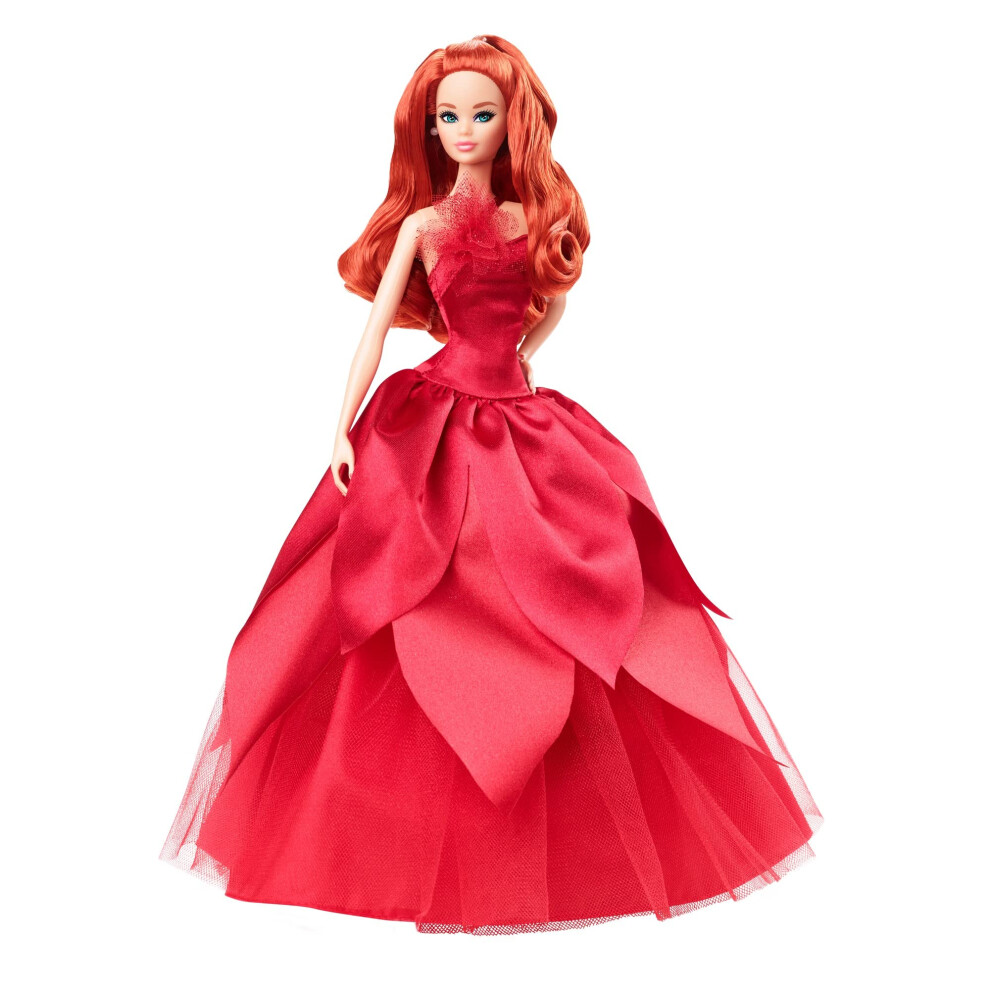 Barbie Signature 2022 Holiday Doll With Red Hair  Collectible Series