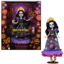 Muñeca Monster High Skelita Calaveras - Edición Coleccionista Día de Muertos con Detalles de Calavera y Cempasúchil