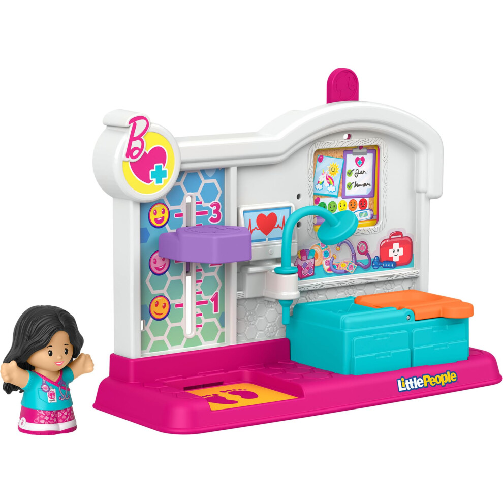 Fisher-Price Little People Barbie Toys for Toddler  Doctor Playset wit