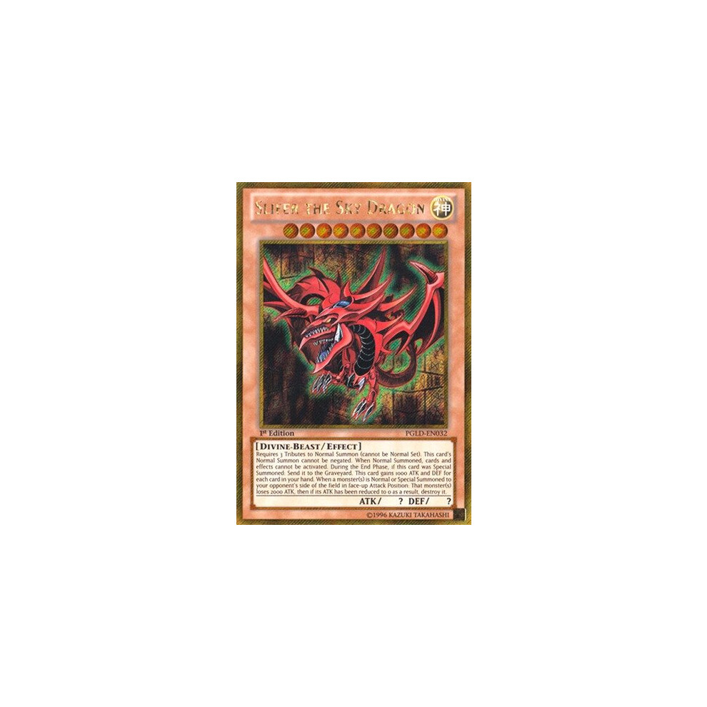 YU-GI-OH! - Slifer The Sky Dragon (PGLD-EN032) - Premium Gold - 1st Ed