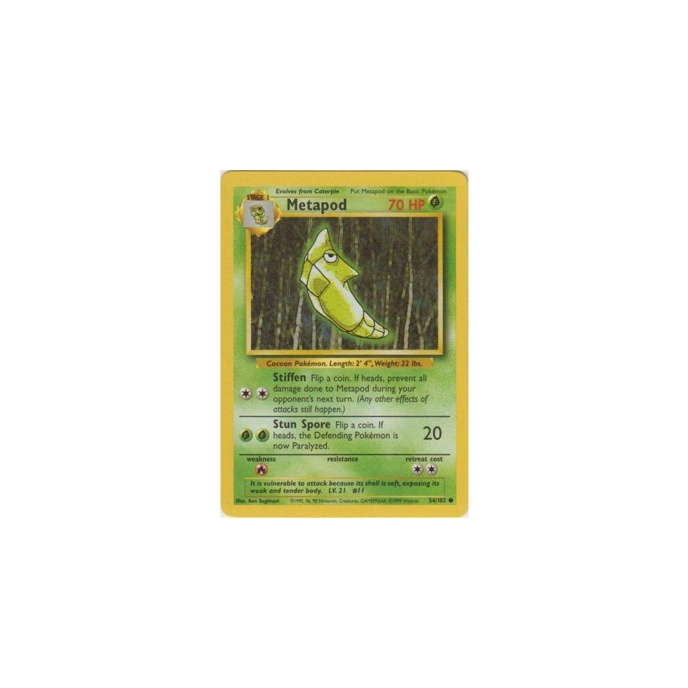 Metapod - 54/102 - Common - Unlimited Edition