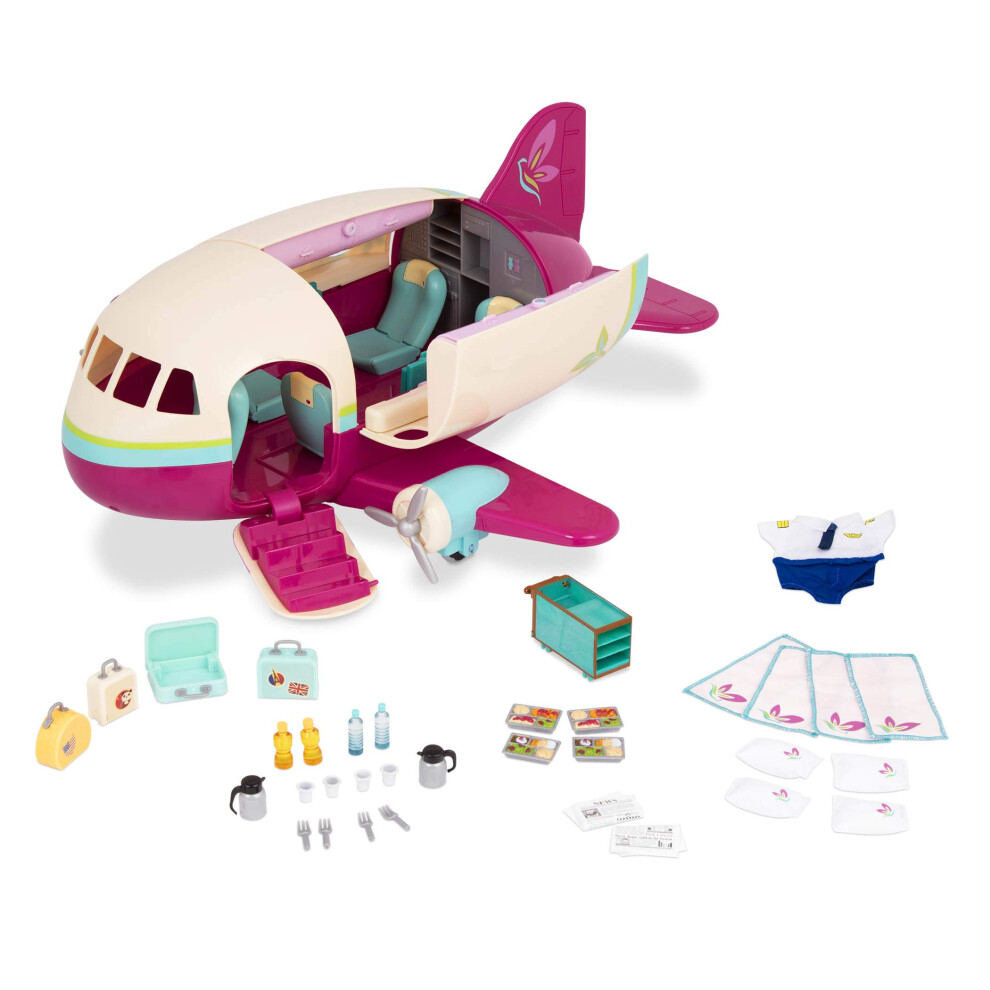 Li'l Woodzeez 5-Seater Airplane Playset - Honeysuckle Airway - 35Pc Toy
