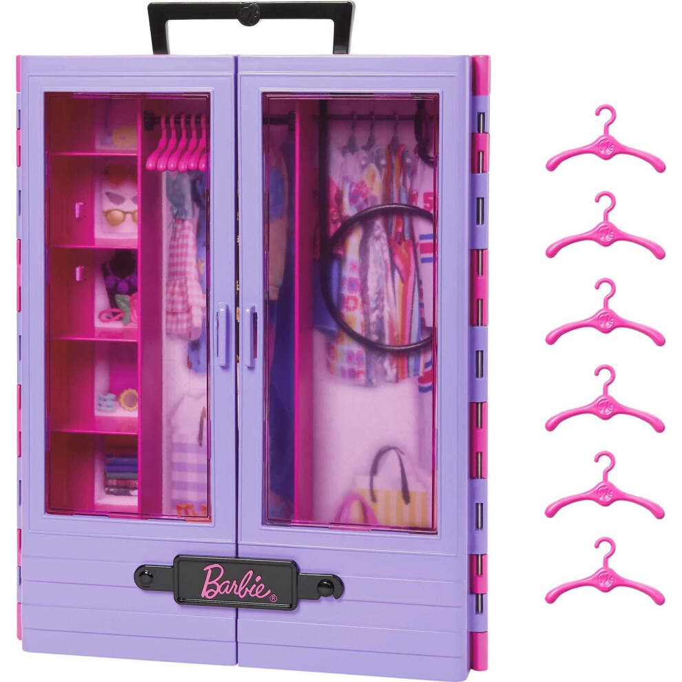 Barbie Fashionistas Playset  Ultimate Closet with 6 Hangers and Multip