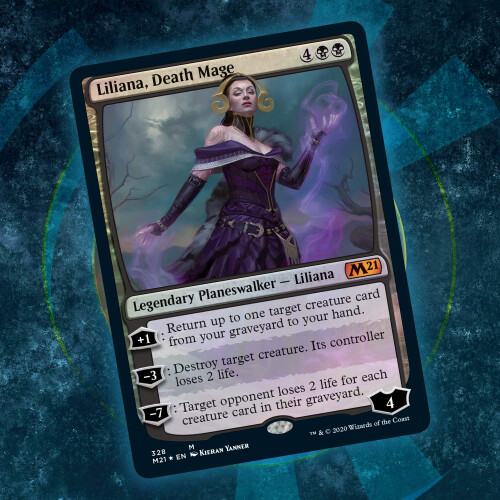 Magic: The Gathering Liliana Θάνατος Μάγισσα Planeswalker Deck | Core Set 2021 (M21) | 60 Κάρτες Starter Deck 2