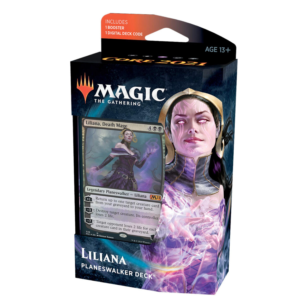 Magic: The Gathering Liliana Death Mage Planeswalker Deck | Core Set 2