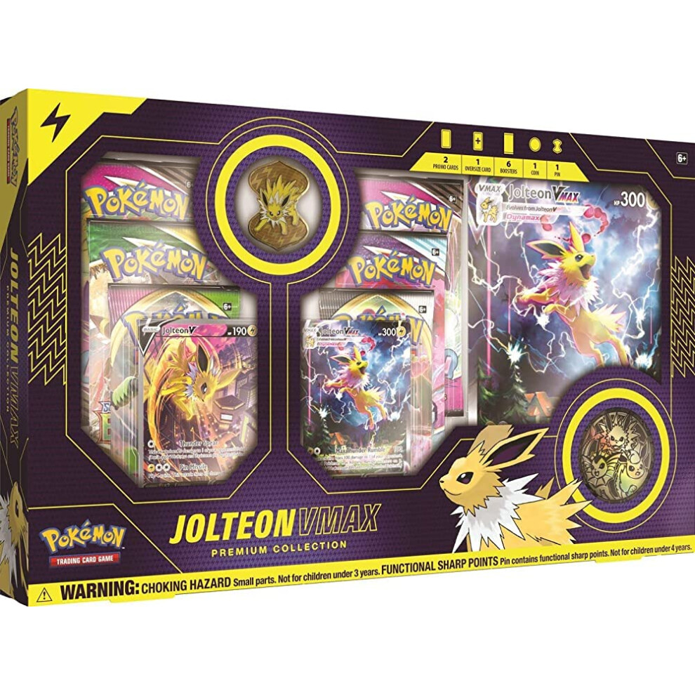 Pokemon Cards: Jolteon VMAX Premium Collection Box