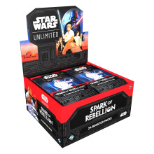Asmodee - Star Wars Unlimited - Display mit 24 Boostern: Spark of Rebellion Sammelkartenspiel für 2 Spieler - Englische Version