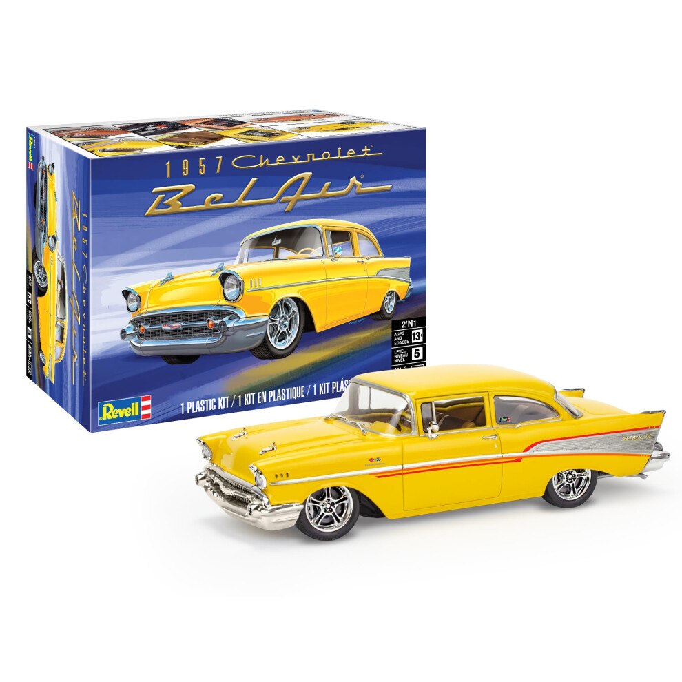 Revell 14551 '57 Chevy Bel Air Two Door Sedan 2'N1 1:25 Scale 186-Piec